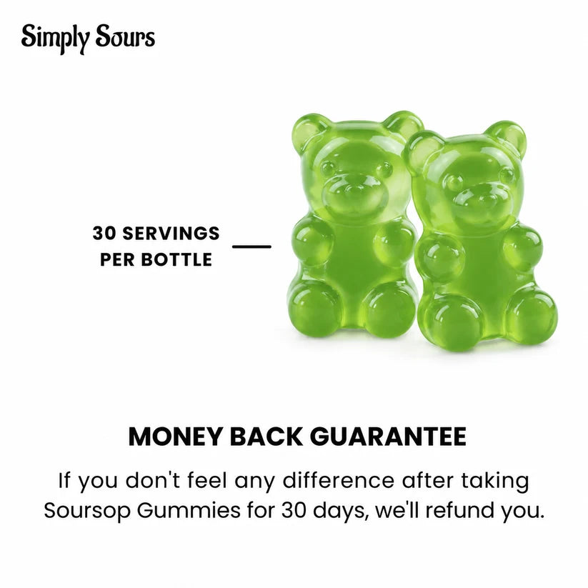 100% Pure Organic Soursop Gummies
